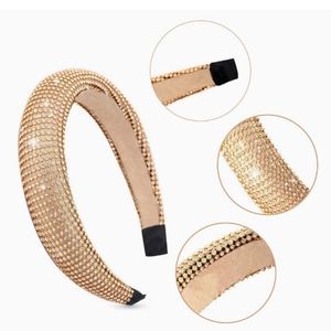 Gold rhinestone headband